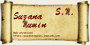 Suzana Mumin vizit kartica